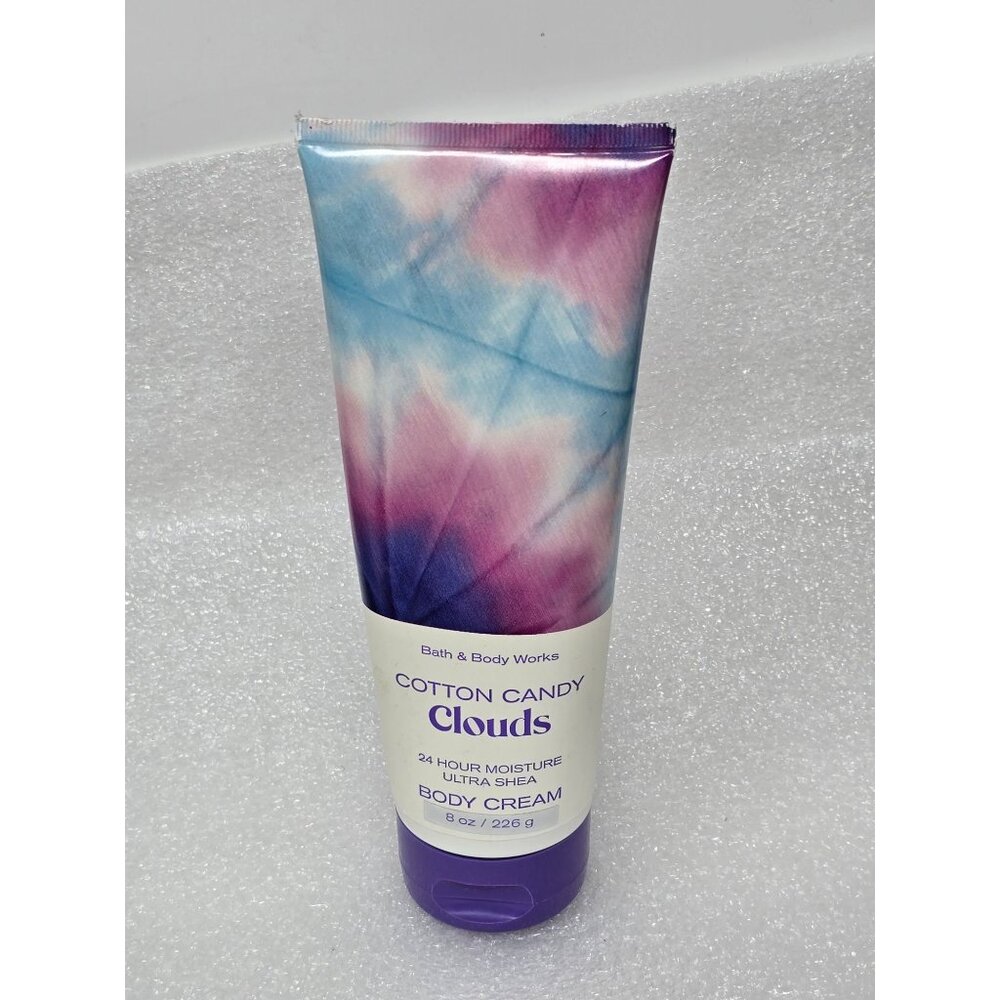Bath & Body Works Cotton Candy Clouds Body Cream 8Oz 24-Hour Moisture Ultra Shea